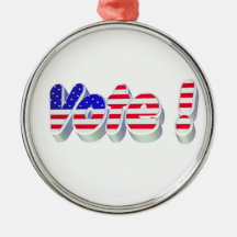 Vote ! christmas ornament