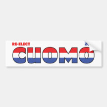 Vote Cuomo 2010 Elections Red White and Blue Bumper Stickers