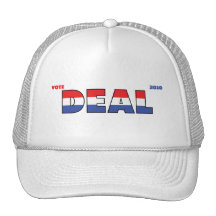 Vote Deal 2010 Elections Red White and Blue Trucker Hats