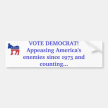 VOTE DEMOCRAT! BUMPER STICKERS