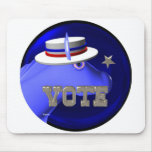 Vote Democratic  donkey Mousepads