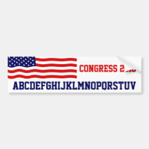 Vote for a better Congress! Bumper Sticker