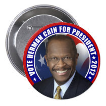 Vote Herman Cain 2012 buttons