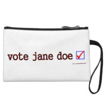 "Vote Jane Doe" Mini Clutch Wristlet