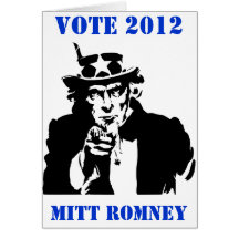 VOTE MITT ROMNEY 2012 CARD