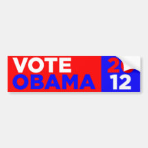 Vote Obama 2012 Bumper Sticker