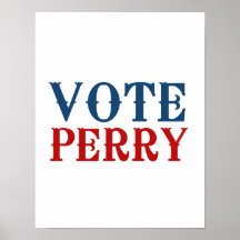 VOTE PERRY 2012 PRINT