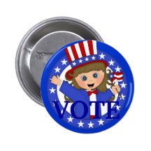 VOTE Political Button