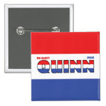 Vote Quinn 2010 Elections Red White and Blue Button