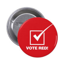 Vote Red - Solid Pin