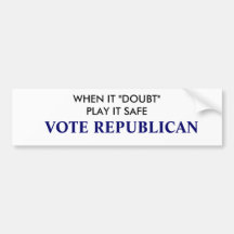 VOTE REPUBLICAN BUMPER STICKERS