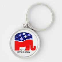 Vote Republican Keychain