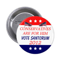 VOTE SANTORUM 2012 BUTTON