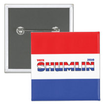 Vote Shumlin 2010 Elections Red White and Blue Buttons