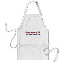 Vote Watson 2010 Elections Red White and Blue Aprons