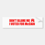 VOTED - MCCAIN BUMPER STICKERS