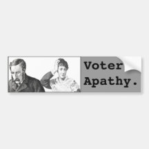 Voter Apathy for your car Bumper Sticker