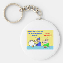 voter apathy increase who cares keychains