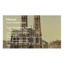 Votive Church, Vienna, Austro-Hungary rare Photoch Business Card Template