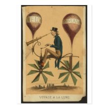 Voyage a la lune post cards