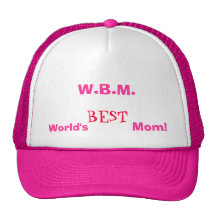W.B.M., World's, BEST, Mum! Hats