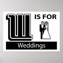 W Is For Weddings Poster