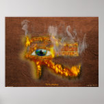 Wadjet Eye of Horus Acient Egyptian Art Print