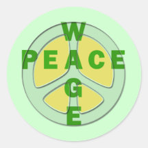 Wage Peace Stickers