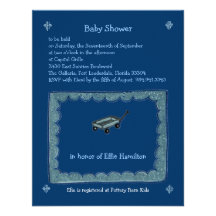 Wagon Border Custom Invites