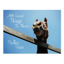 Wait - Encouraging Postcard