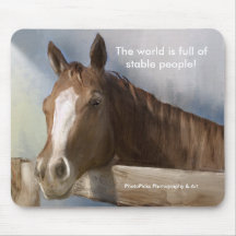 Waiting at the Fence Mouse Mats