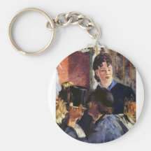 Waitress by Edouard Manet Keychains