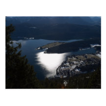 Walchensee Alpen Bayern Postkarte