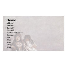 Walk In Winter By Tiepolo Giovanni Domenico Business Card Template
