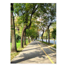 Walking away postcard