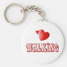 Walking Hearts Key Chains
