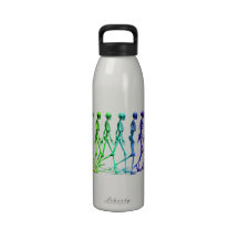 Walking skeletons water bottle