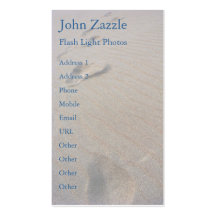 Walking the Beach Business Card Template