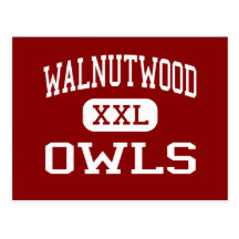 Walnutwood - Owls - High - Rancho Cordova Post Card