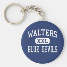 Walters Blue Devils Middle Walters Oklahoma Keychain