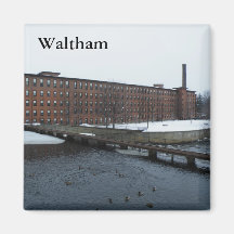 Waltham Fridge Magnet