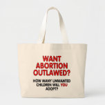 Want abortion outlawed? How many unwanted... Tote Bags