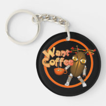 Want Coffee on 100+ products by Valxart.com Acrylic Keychain