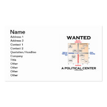 Wanted A Political Centre (Pournelle Chart) Business Card