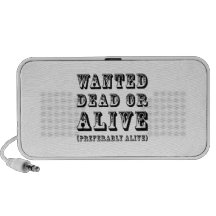 Wanted Dead or Alive Mp3 Speaker