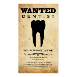 wanted : dentist business cards
