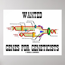 Wanted Genes For Geneticists (DNA Replication) Print