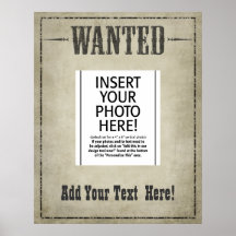 WANTED POSTER template