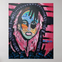 War makeup print
