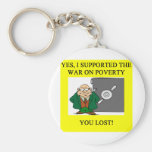 war on poverty keychain